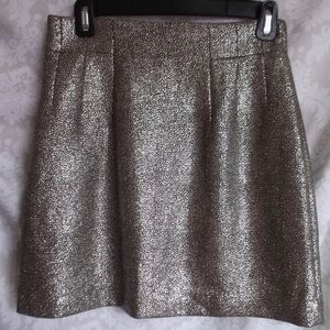 H&M silver glitter mini skirt 6 Perfect for disco!